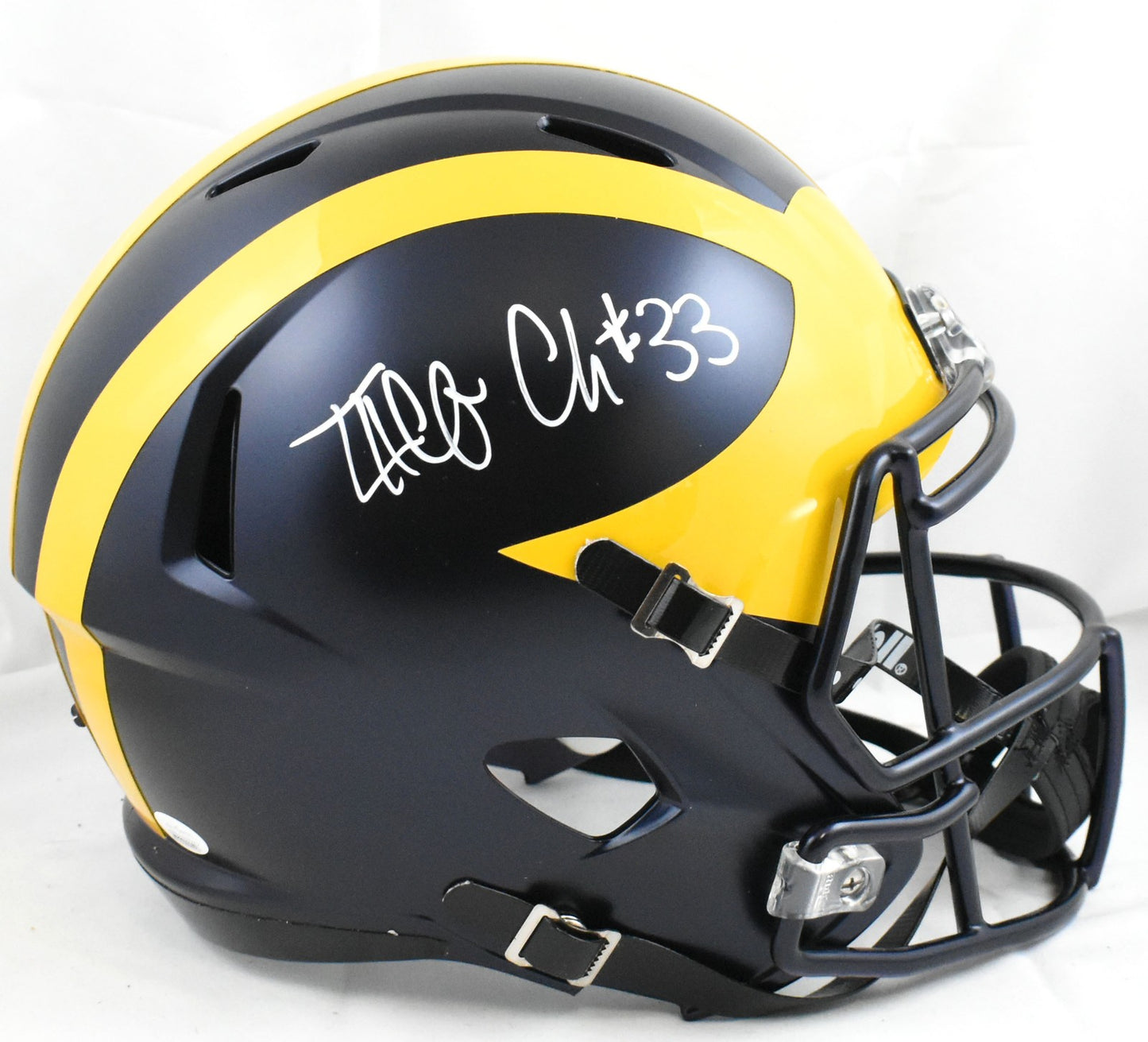 Taco Charlton Autographed Michigan Wolverines Full Size Speed Helmet