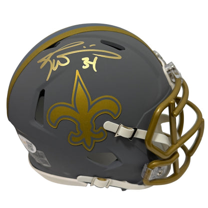 Ricky Williams Signed New Orleans Saints Slate Mini Helmet