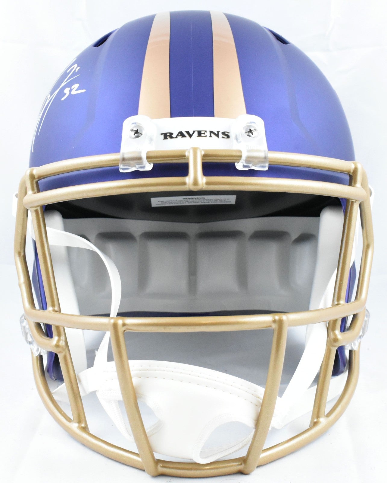 Ray Lewis Autographed Baltimore Ravens 2024 Alternate Speed Helmet