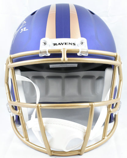 Ray Lewis Autographed Baltimore Ravens 2024 Alternate Speed Helmet