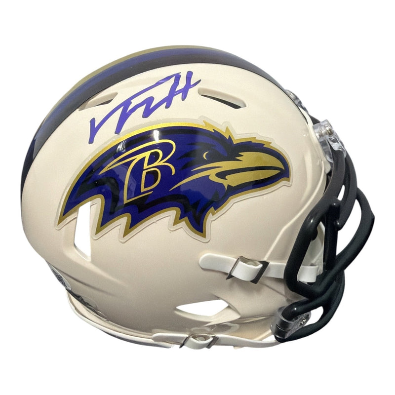 Trey Hendrickson Signed Baltimore Ravens Retro Mini Helmet
