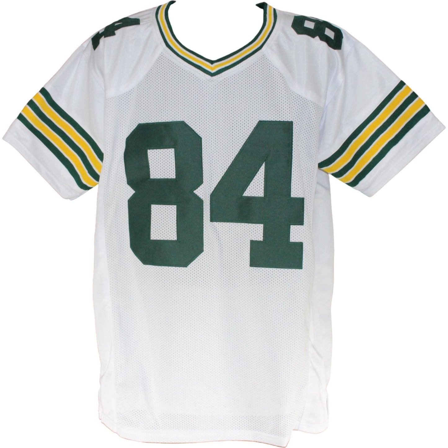 Sterling Sharpe Autographed White Custom Jersey with HOF Inscription