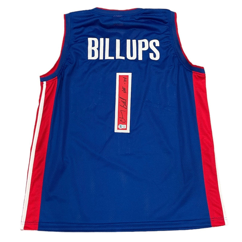 Chauncey Billups Signed Detroit Pistons Custom Jersey (HOF 24)
