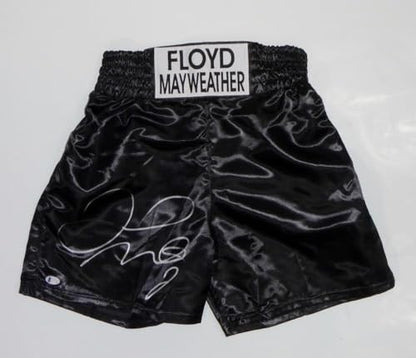 Floyd Mayweather Autographed Custom Boxing Trunks