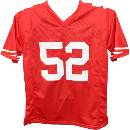 Patrick Willis Signed San Francisco 49ers Red Custom Jersey HOF Inscription