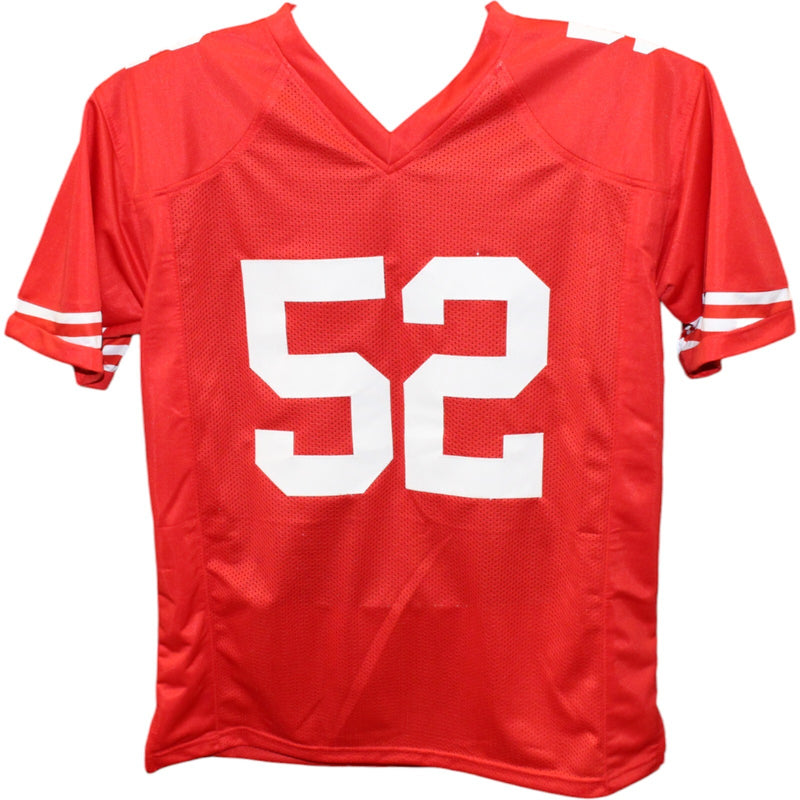 Patrick Willis Signed San Francisco 49ers Red Custom Jersey HOF Inscription