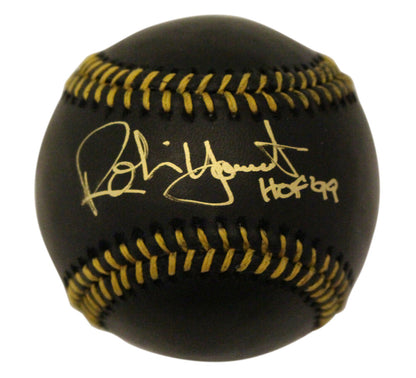 Robin Yount Milwaukee Brewers Autographed Black Official Major League Baseball