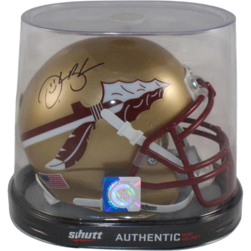 Derrick Brooks Autographed Florida State Seminoles Schutt Mini Helmet
