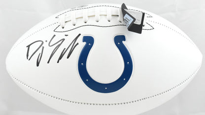 DJ Giddens Autographed Indianapolis Colts Logo Football