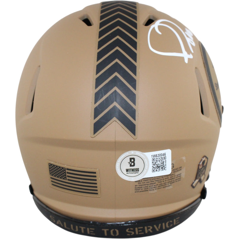 Jerome Bettis Signed Pittsburgh Steelers 2023 Salute to Service Mini Helmet