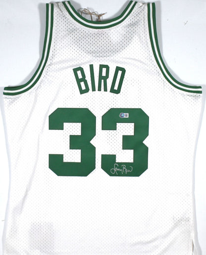 Larry Bird Autographed Boston Celtics Mitchell & Ness White Jersey