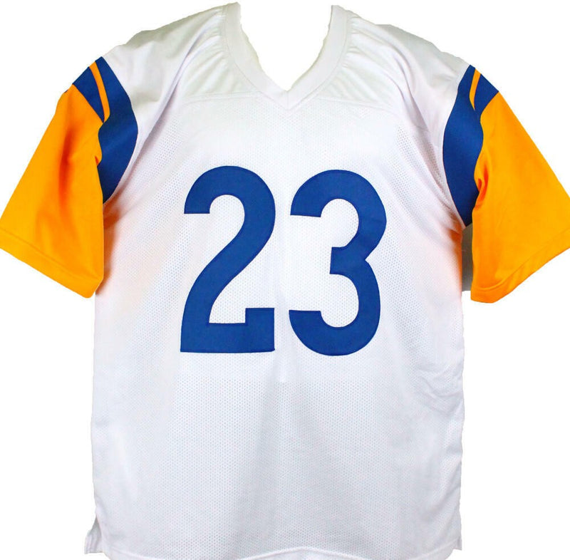 Cam Akers Autographed Los Angeles Rams White Custom Jersey
