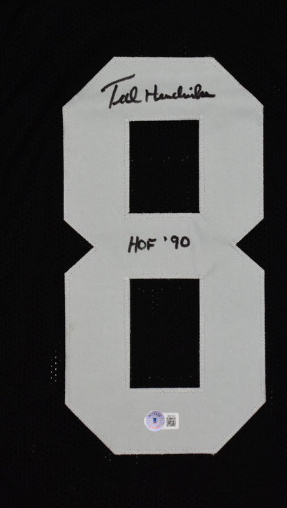 Ted Hendricks Signed Black Custom Football Jersey (HOF Inscribed)