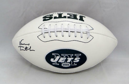 Vinny Testaverde Autographed New York Jets Logo Football