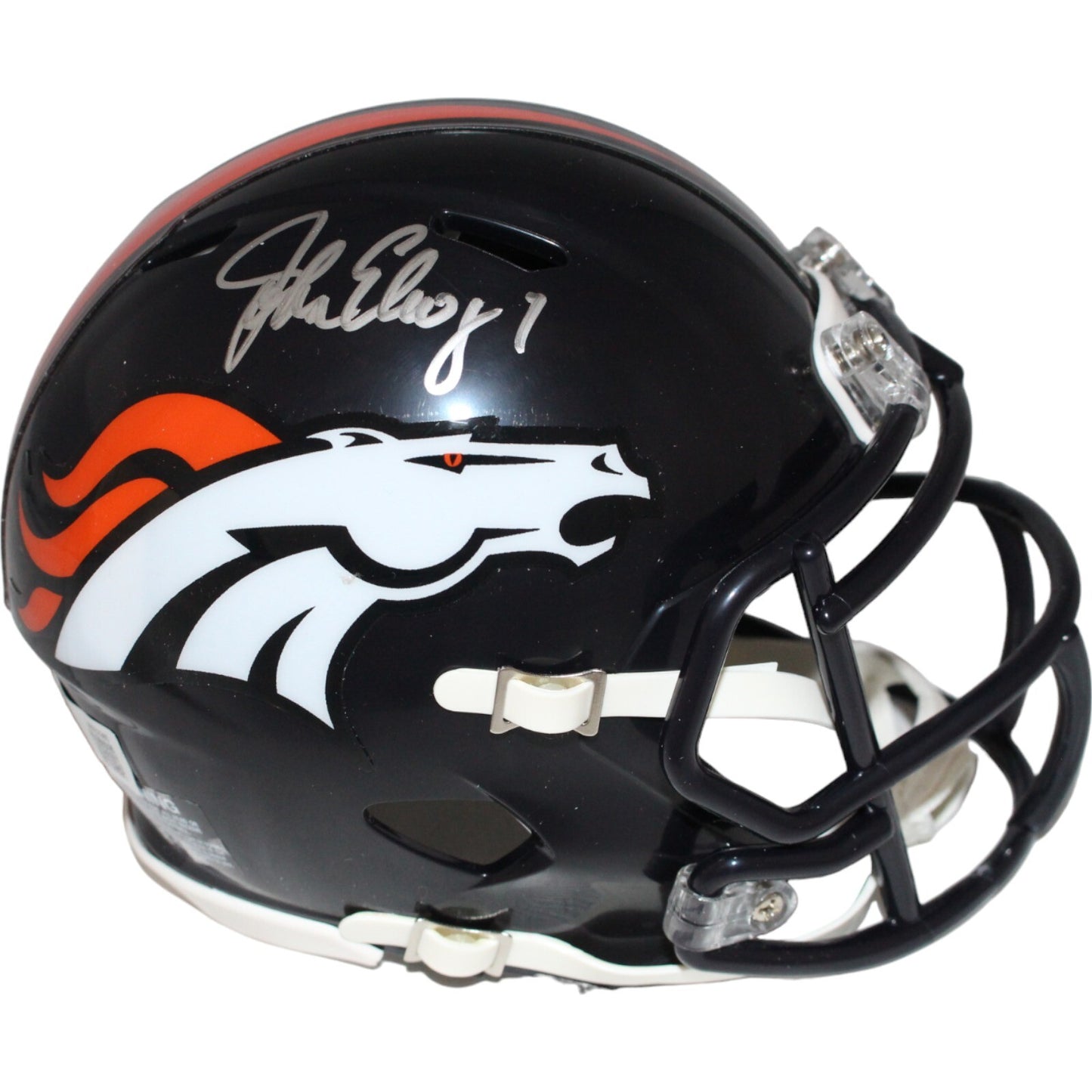 John Elway Denver Broncos Autographed Mini Helmet (Beckett BAS)