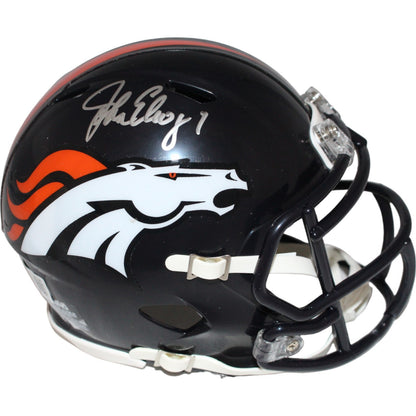 John Elway Denver Broncos Autographed Mini Helmet (Beckett BAS)
