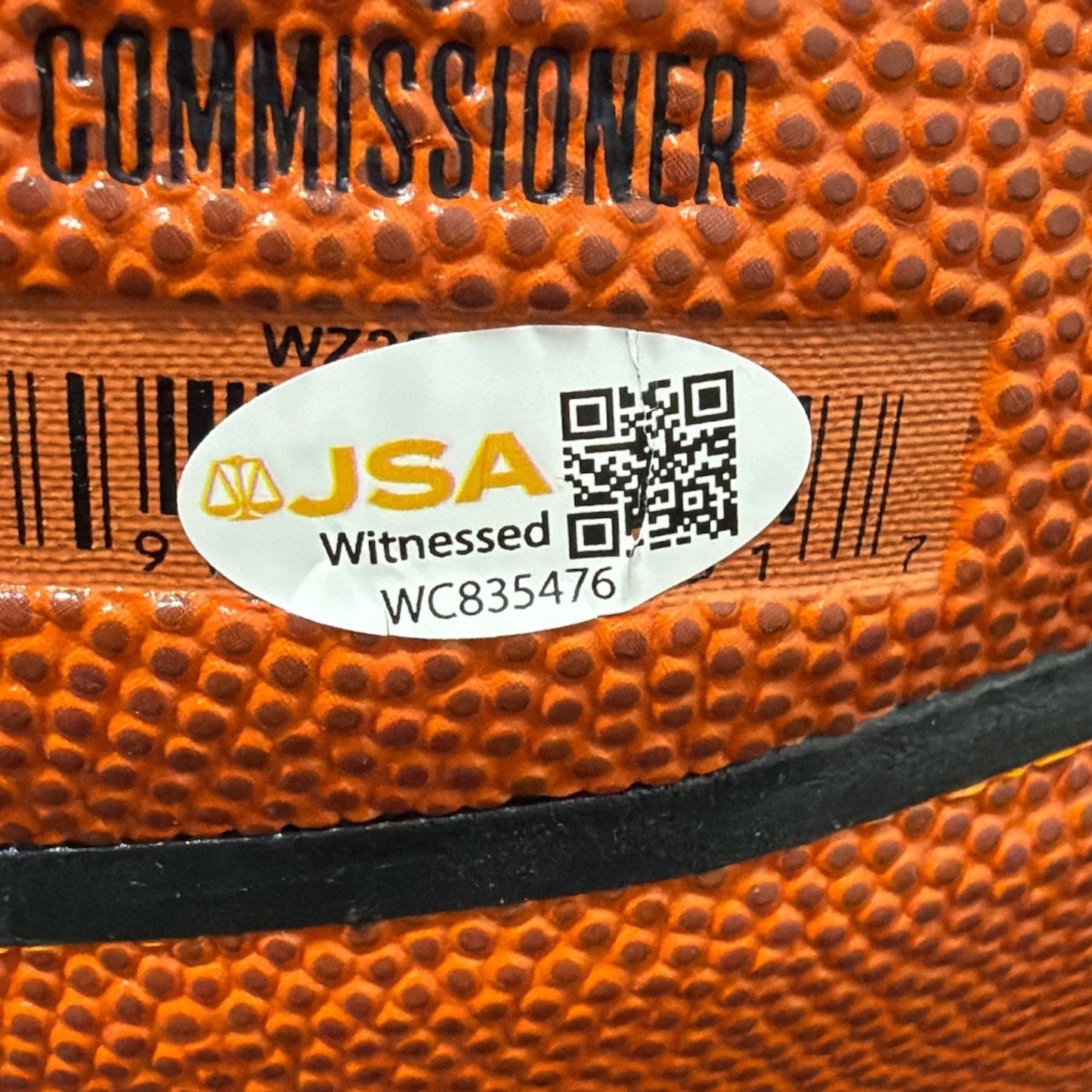 Larry Johnson Signed Wilson NBA Basketball - '92 ROY' Inscription