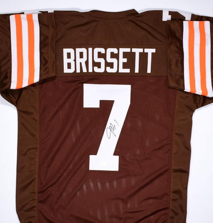 Jacoby Brissett Autographed Cleveland Browns Black Custom Jersey