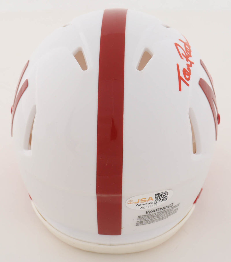 Tom Rathman Autographed Nebraska Cornhuskers Mini Helmet