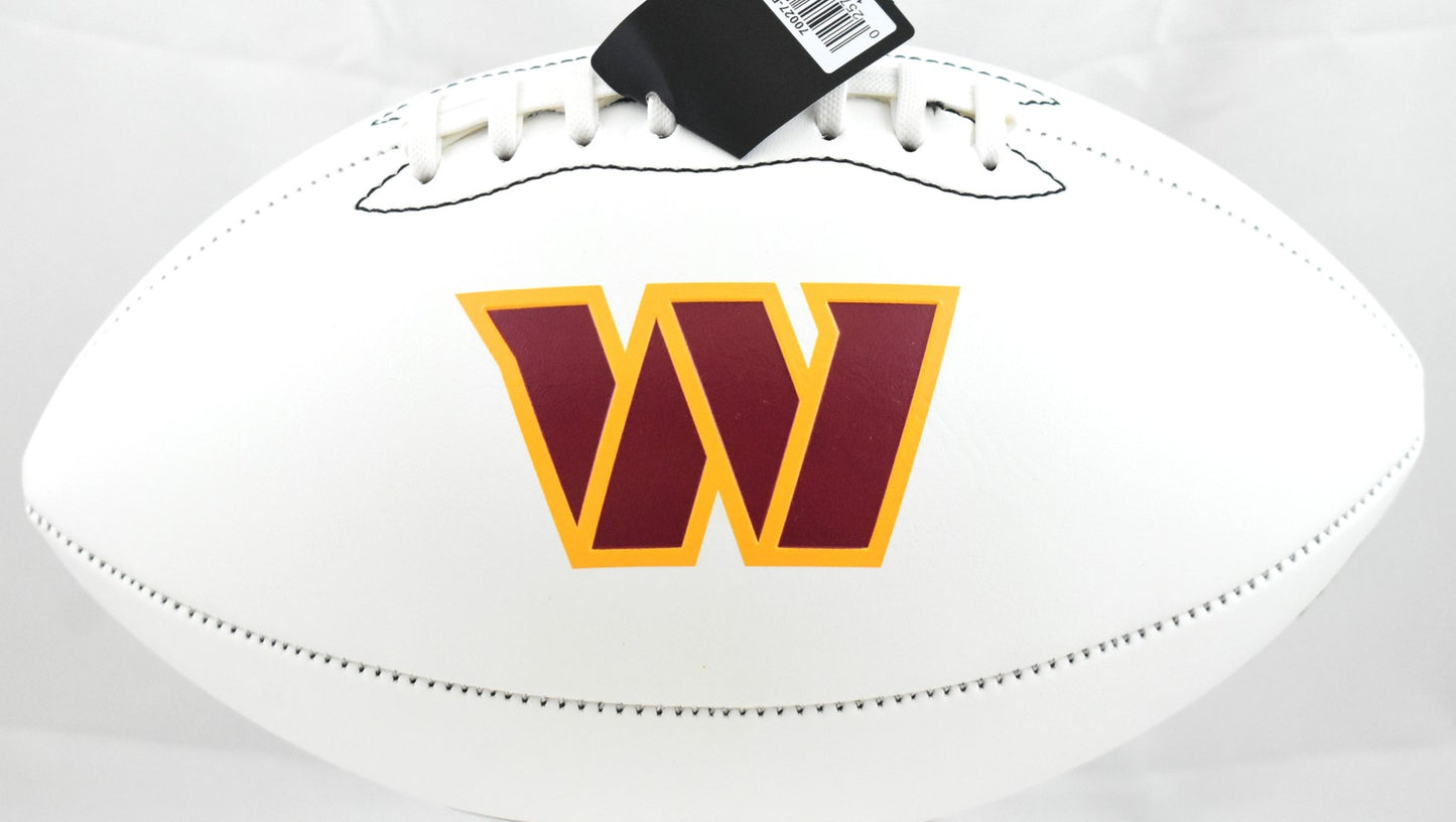 Terry McLaurin Signed Washington Commanders Logo Football