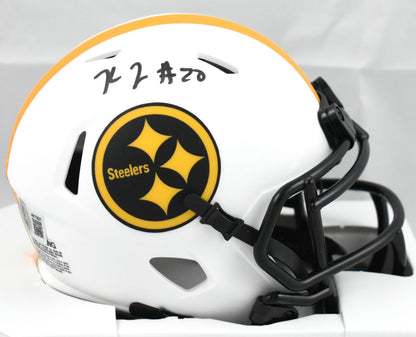 Kaleb Johnson Signed Pittsburgh Steelers Lunar Speed Mini Helmet
