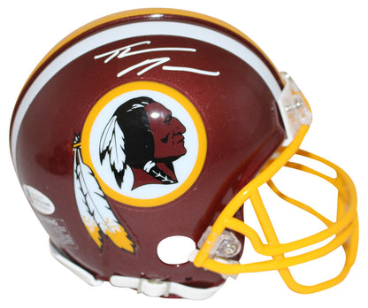 Thaddeus Moss Autographed Washington Redskins Mini Helmet BAS