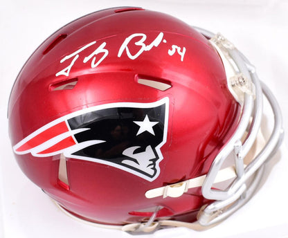 Tedy Bruschi Signed New England Patriots Flash Speed Mini Helmet