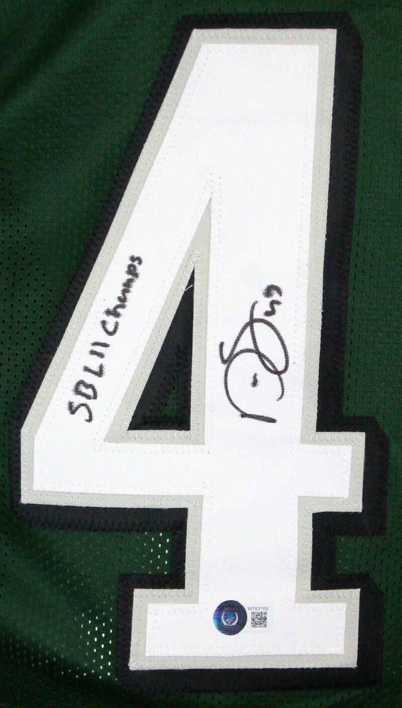Darren Sproles Signed Philadelphia Eagles Style Jersey - SB Champs Inscription