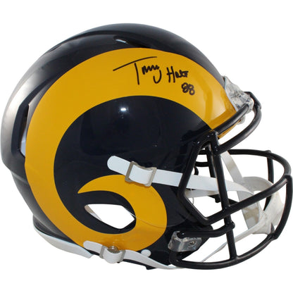 Torry Holt Autographed St. Louis Rams Full Size Authentic Throwback Helmet