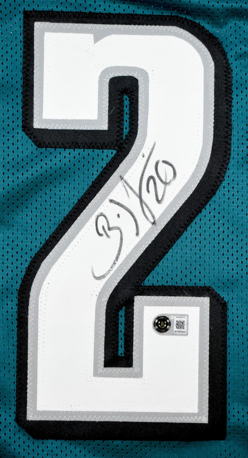 Brian Dawkins Autographed Philadelphia Eagles Custom Green Jersey