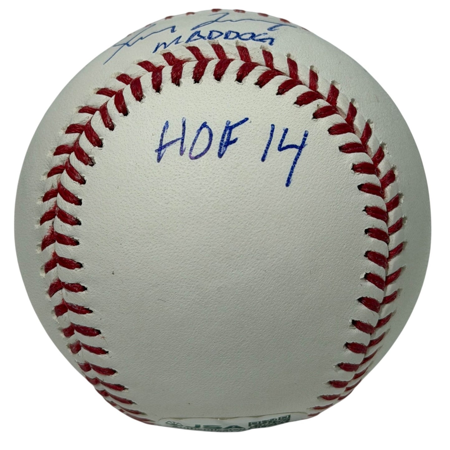 Greg Maddux Autographed ROMLB Baseball with 3 Inscriptions (Braves)