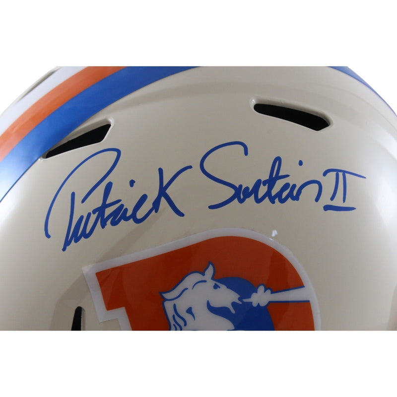 Patrick Surtain Signed Denver Broncos Full Size Retro Helmet