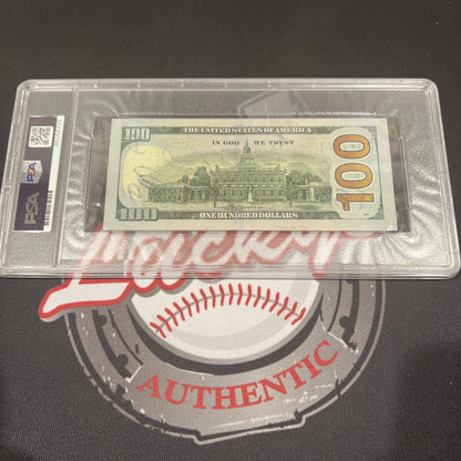 Floyd Mayweather Jr. Signed $100 Bill with 4 Inscriptions PSA 10