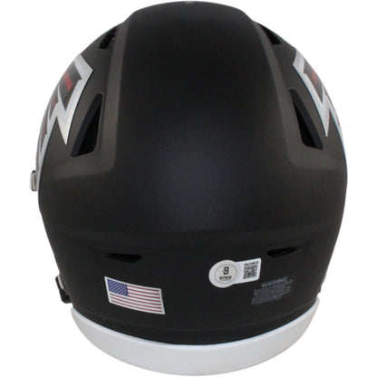 Michael Penix Autographed Atlanta Falcons Mid-Size Midi Helmet