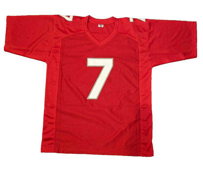 Jacoby Brissett Autographed Arizona Cardinals Custom Red Jersey