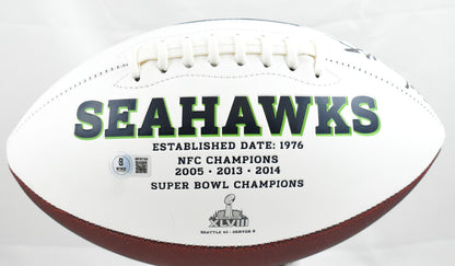 Matt Hasselbeck Signed Seattle Seahawks Logo Football