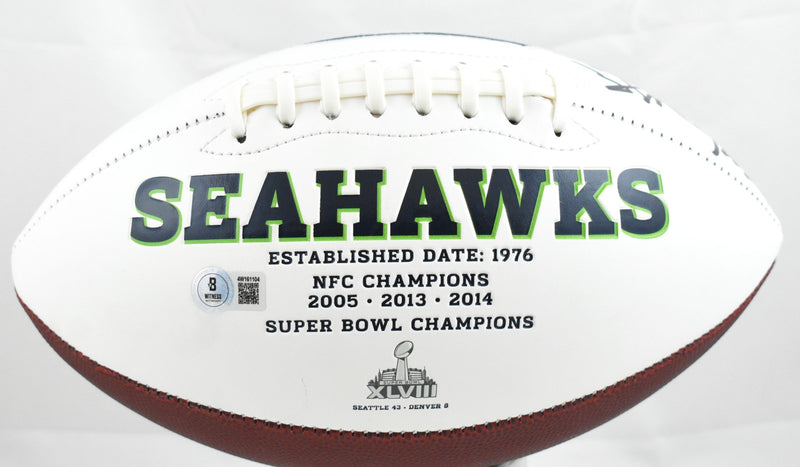 Matt Hasselbeck Signed Seattle Seahawks Logo Football