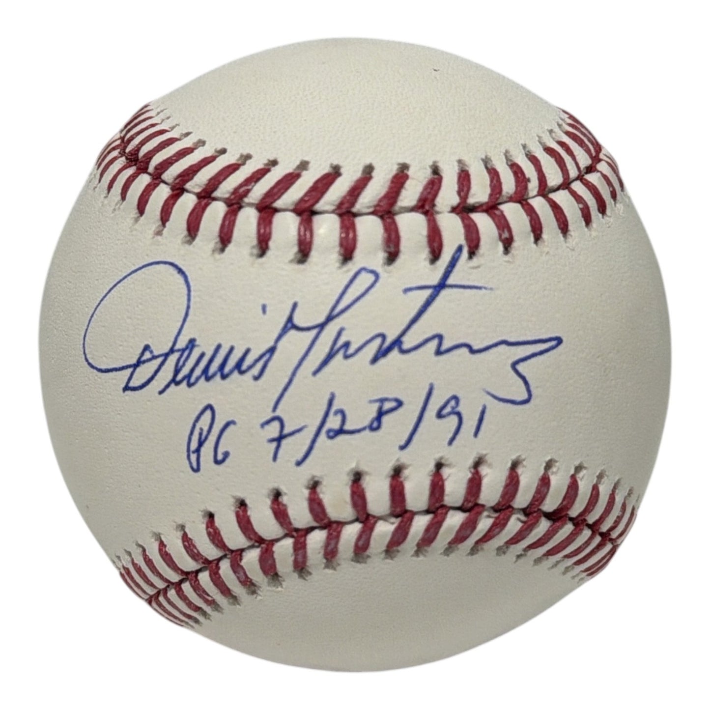 Dennis Martinez Signed Official MLB Baseball - PG 7/28/93 Inscription