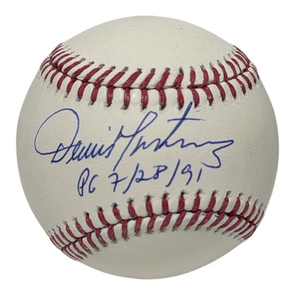 Dennis Martinez Signed Official MLB Baseball - PG 7/28/93 Inscription