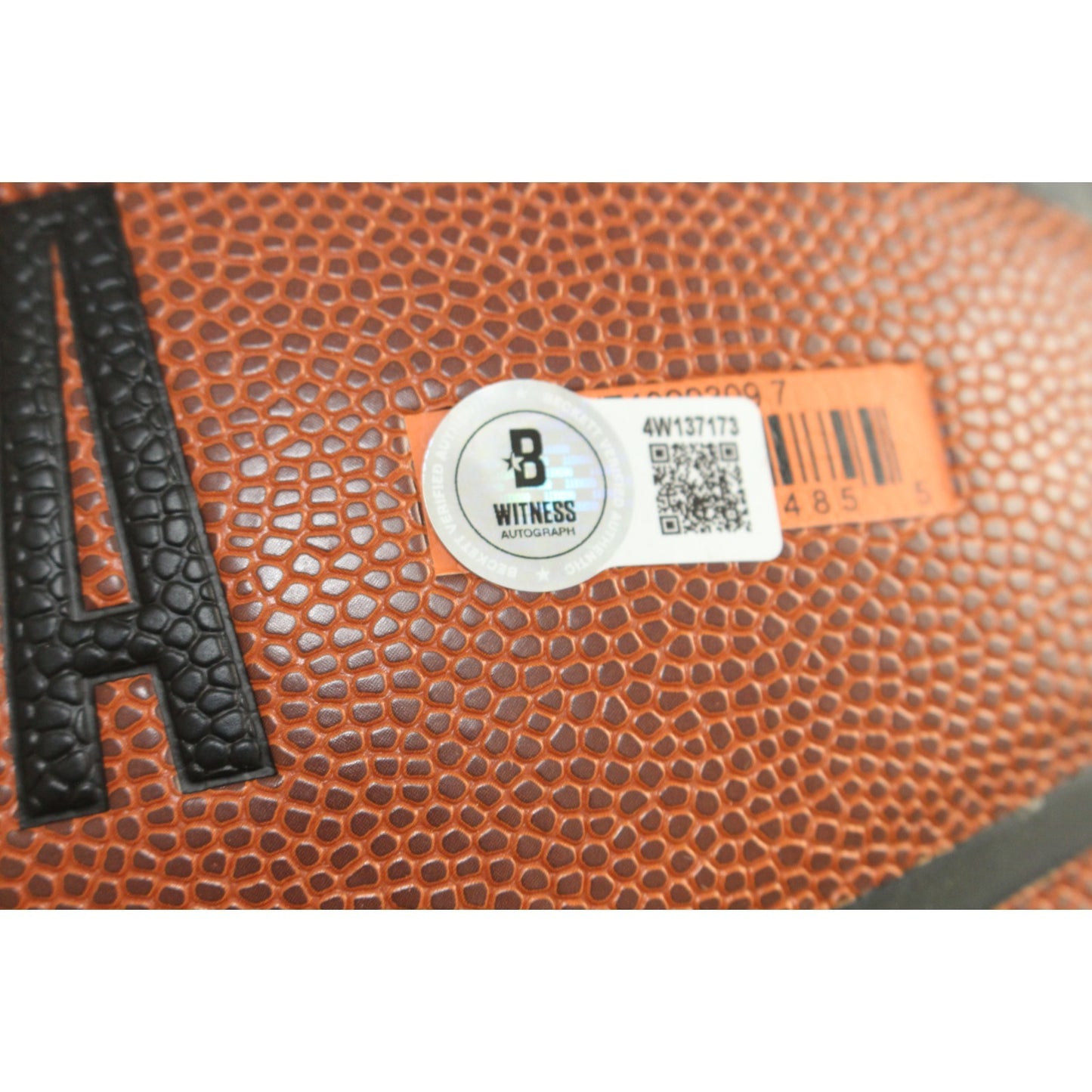 Dennis Rodman Signed Detroit Pistons Wilson Logo Basketball (Beckett BAS)