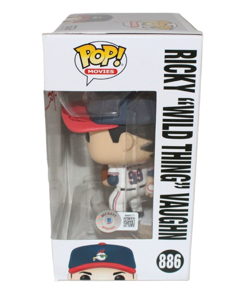 Charlie Sheen Signed Cleveland Indians Funko Pop! #886 Beckett BAS
