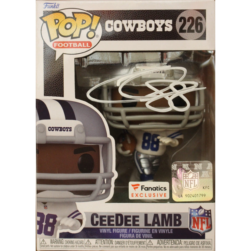 CeeDee Lamb Autographed Dallas Cowboys Fanatics #226 Funko Pop!