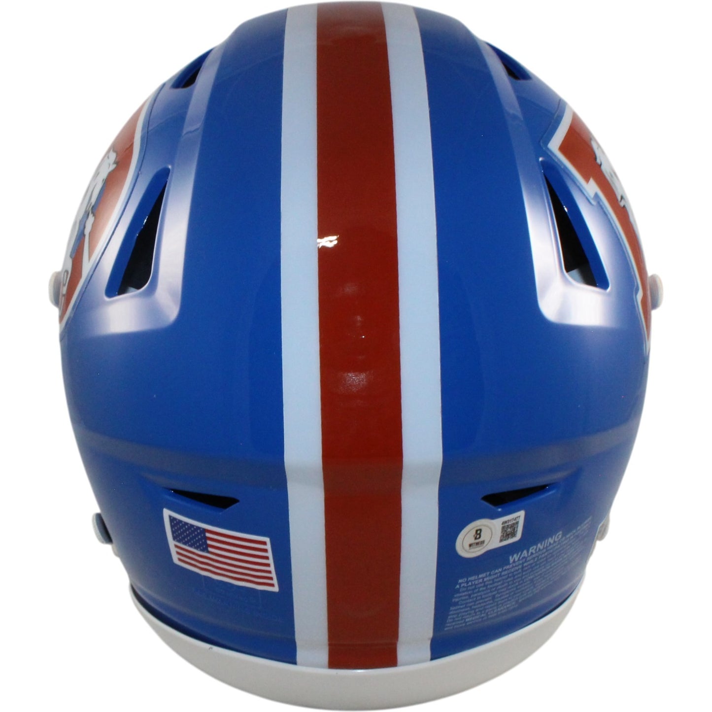Bo Nix Denver Broncos Autographed Authentic Throwback SpeedFlex Helmet