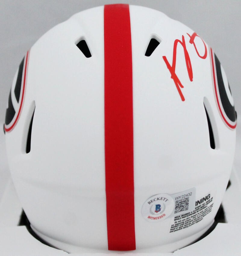 AJ Green Signed Georgia Bulldogs Lunar Speed Mini Helmet