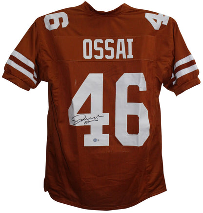 Joseph Ossai Autographed Texas Longhorns Custom Football Jersey