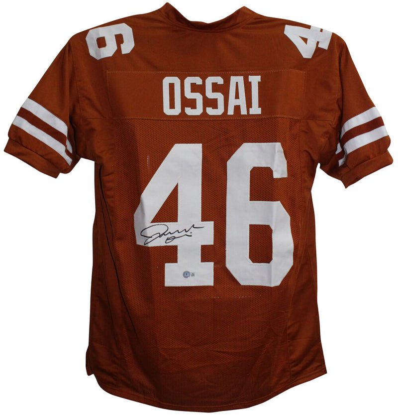 Joseph Ossai Autographed Texas Longhorns Custom Football Jersey