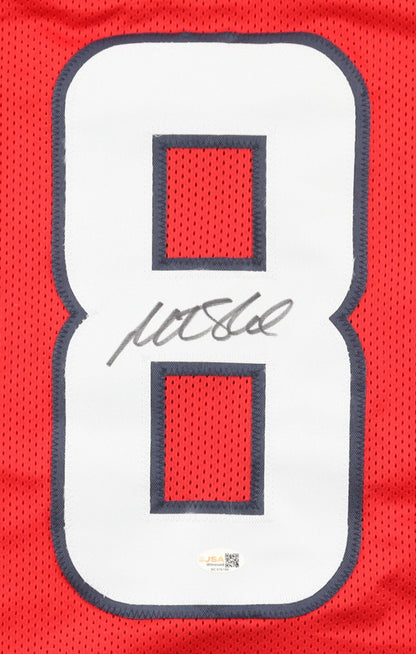 Matt Schaub Signed Houston Texans Red Custom Jersey