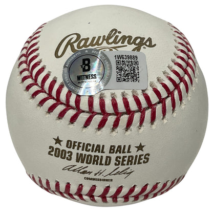 Derrek Lee Signed 2003 World Series Official MLB Baseball