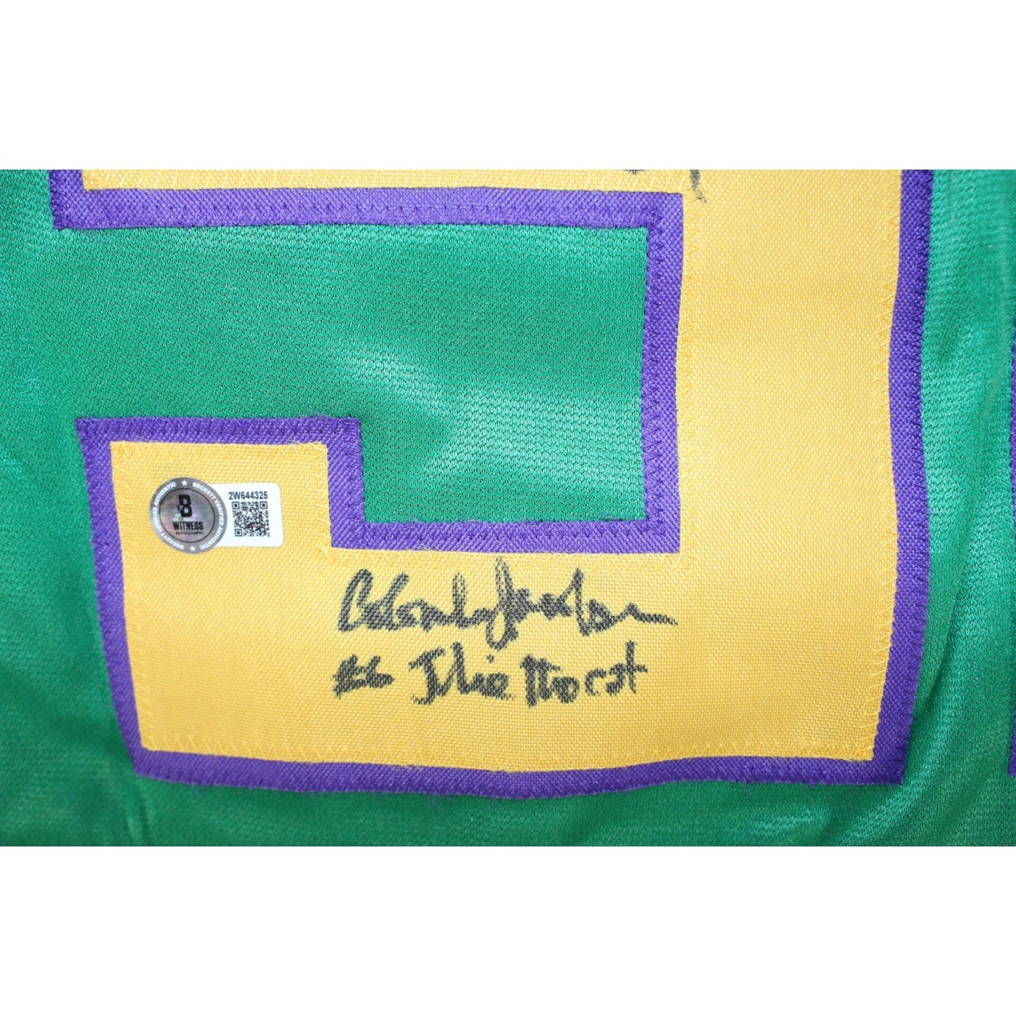 Mighty Ducks Cast Autographed Green Jersey (8 Signatures)