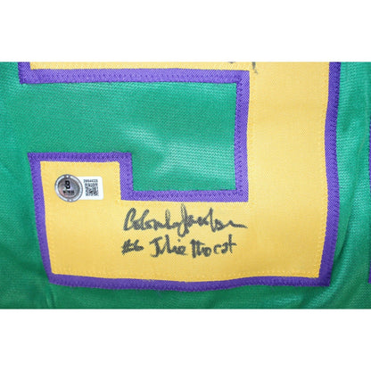 Mighty Ducks Cast Autographed Green Jersey (8 Signatures)